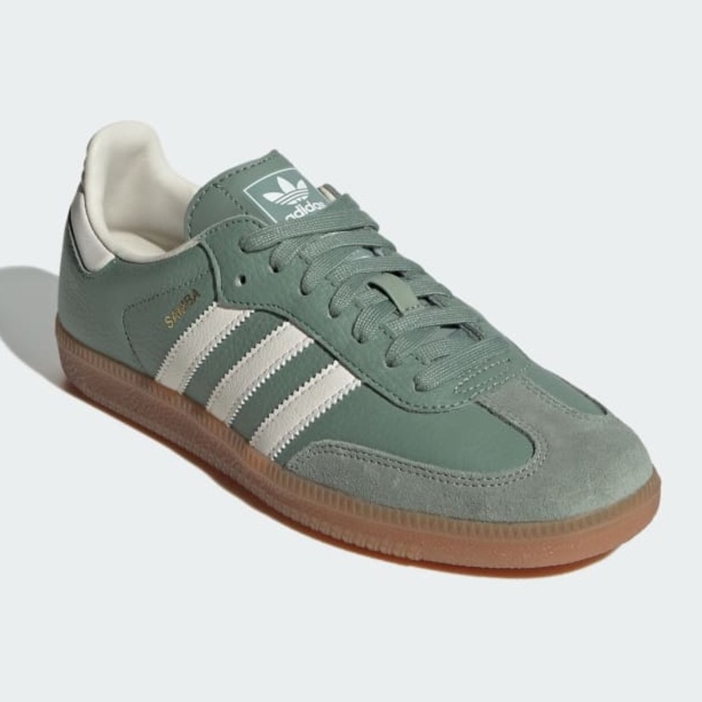 Adidas Samba OG  Silver Green Sneakers